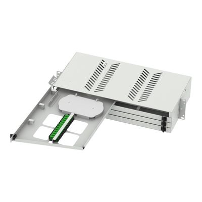 19 Inch Fiber Optic Patch Panel Sub ODF with SC LC Connectors and Cold Rolled Steel
