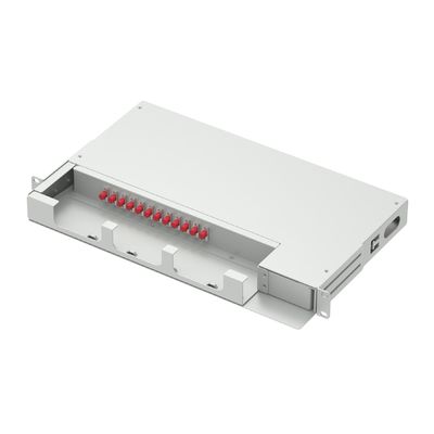 12 Cores Optical Distribution Frame UPC Type Swing Patch Panel 19 Inch for FTTX 5