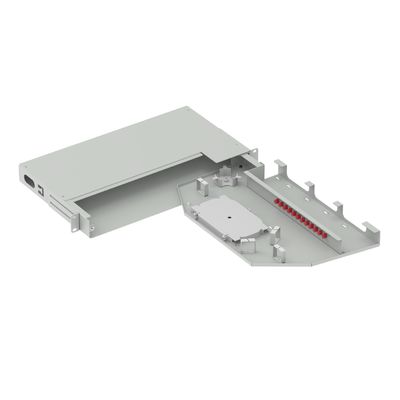 12 Cores Optical Distribution Frame UPC Type Swing Patch Panel 19 Inch for FTTX 5