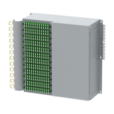576 Cores High Density Flip Down 19 Inch Optic Fiber Patch Panel for Wired LAN Network