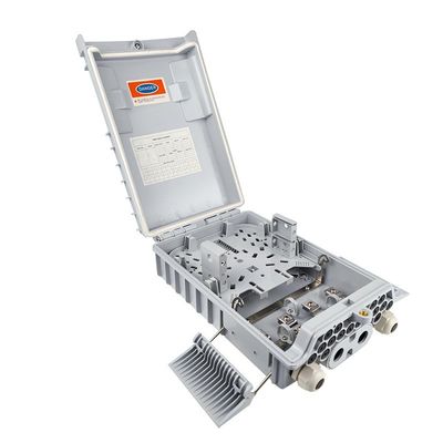 PC ABS Material Fiber Distribution Box for 16 Cores FTTH Access in Wall Pole Mounting