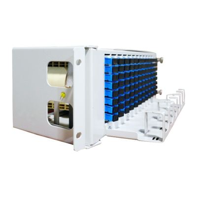 5 Time Gray 96cores 19 Inch Flip down Fiber Optic Patchpanel for Optical Equipment