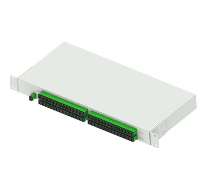 ODN Network 19inch APC Type Fiber Optic Splitter Panel for 1U Height Data Center FTTX