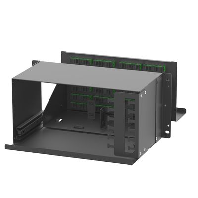 High Density Black Sub Optic Distribution Frame Fiber Patch Panel with 144 Cores