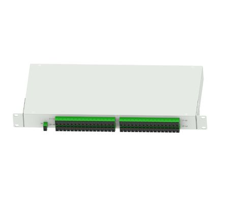 ODN Network 19inch APC Type Fiber Optic Splitter Panel for 1U Height Data Center FTTX