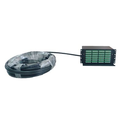High Density Black Sub Optic Distribution Frame Fiber Patch Panel with 144 Cores