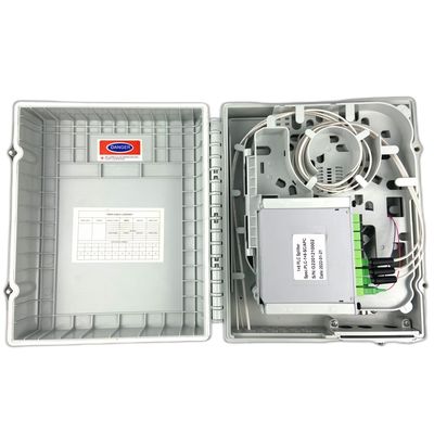 16 Cores Terminal SC Connector Fiber Optic Distribution Box for FTTH in 328*245*89mm