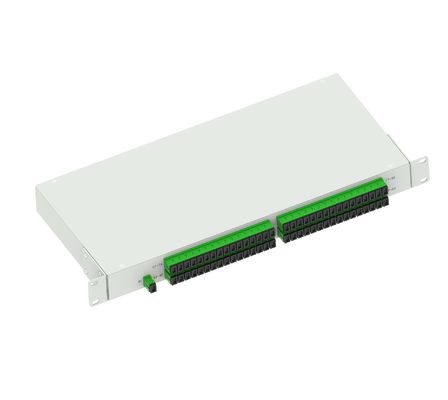 ODN Network 19inch APC Type Fiber Optic Splitter Panel for 1U Height Data Center FTTX