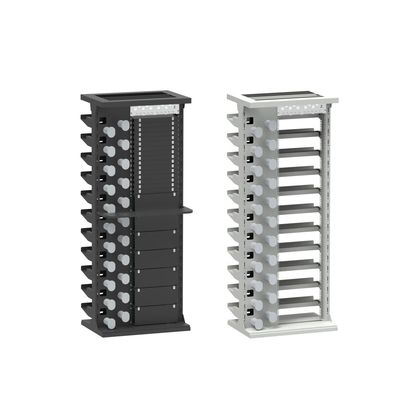 Durable Silver Finish 47U ODF Rack Cabinet for Indoor Network FTTH FTTX Tray Loaded