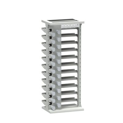 Durable Silver Finish 47U ODF Rack Cabinet for Indoor Network FTTH FTTX Tray Loaded