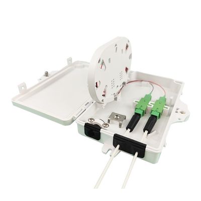 Network Distribution Access Outdoor FTTH IP65 Fiber Optic Termination Box 2 Cores PC ABS
