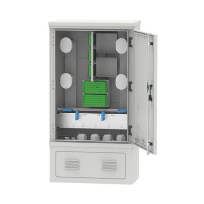 FDC 96A IP65 SMC Outdoor Fiber Distribution Cabinet for FTTH FTTX 1035 * 550 * 310 mm
