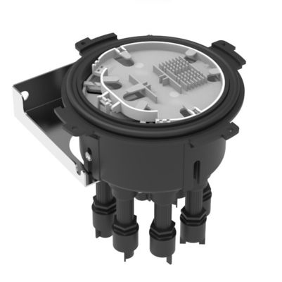 8 Ports Pre-Connectorised Fiber Optic Splice Closure for FTTX Applications in Black
