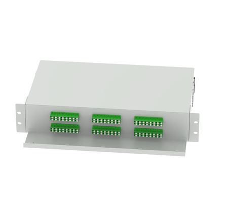 5 LC APC 48 Ports 19 Inch Optical Fiber Patch Panel for ODN Network FTTH Applications