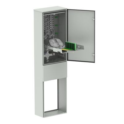 Cold Rolled Steel Sheet IP65 Outdoor Telecom Cabinet for Density Fiber Optical Distribution ODF