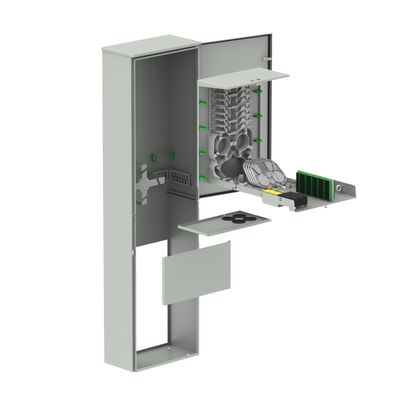 Cold Rolled Steel Sheet IP65 Outdoor Telecom Cabinet for Density Fiber Optical Distribution ODF