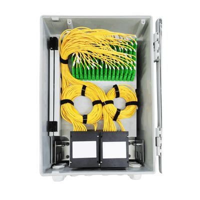 Gray 96 Cores Outdoor FTTH SC Fiber Optic Terminal Box Network Fiber Distribution Cajas