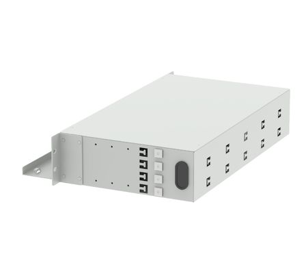 5 LC APC 48 Ports 19 Inch Optical Fiber Patch Panel for ODN Network FTTH Applications
