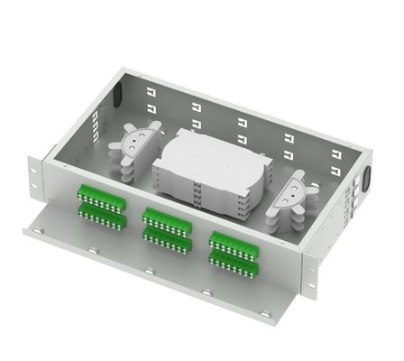 5 LC APC 48 Ports 19 Inch Optical Fiber Patch Panel for ODN Network FTTH Applications