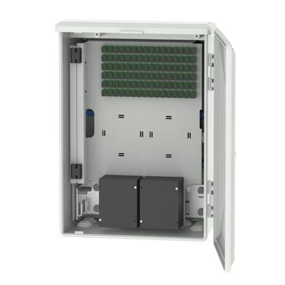 Gray 96 Cores Outdoor FTTH SC Fiber Optic Terminal Box Network Fiber Distribution Cajas