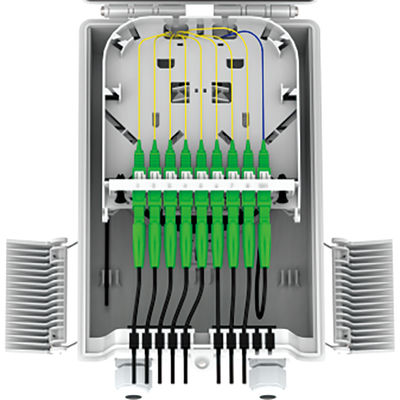 -Made FTTH IP68 8 Cores Fiber Optic Distribution Box with SC Connector 274x175x86