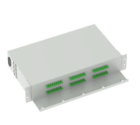 FC APC Optical Distribution Frame 48 Ports 19 Inch Patch Panel Ideal for FTTX and Network