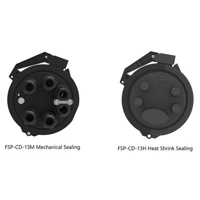 Black 192 Cores Fiber Optic Splice Closure Cable Joint Enclosure for Network FTTH Projects