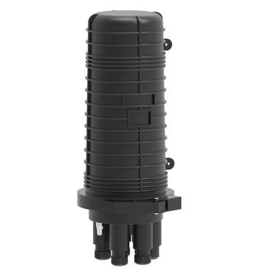 Black 192 Cores Fiber Optic Splice Closure Cable Joint Enclosure for Network FTTH Projects