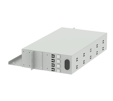 FC APC Optical Distribution Frame 48 Ports 19 Inch Patch Panel Ideal for FTTX and Network