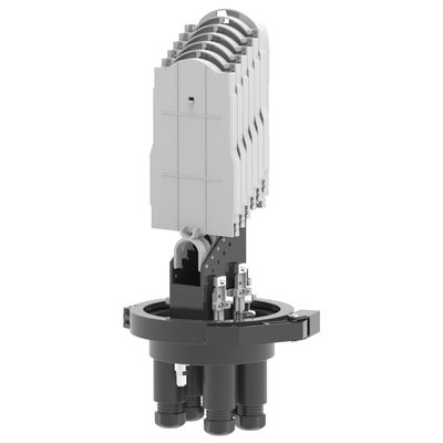 Black 192 Cores Fiber Optic Splice Closure Cable Joint Enclosure for Network FTTH Projects