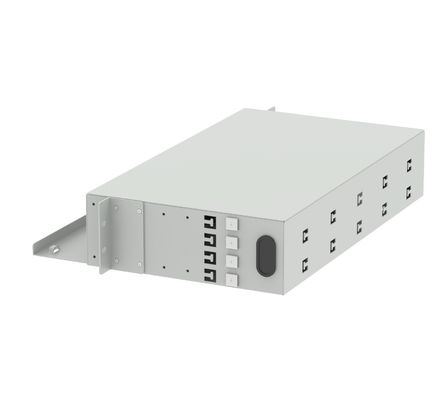 FC APC Optical Distribution Frame 48 Ports 19 Inch Patch Panel Ideal for FTTX and Network