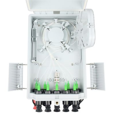 Pre-Connectorized Fiber Distribution Outdoor FTTH 16 Cores Splitters Optic Terminal Box