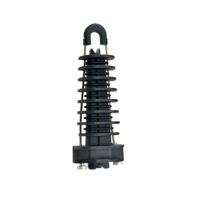 Overhead Line Accessories PA1500 FTTH Cable Anchoring Clamps High Tension Plastic Wed Type