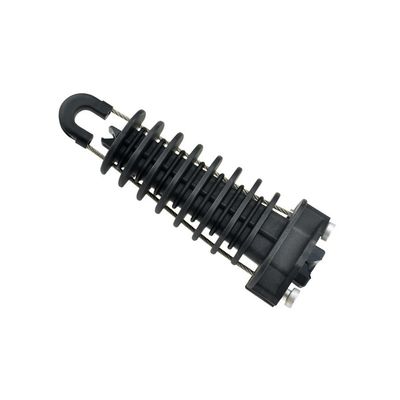 Overhead Line Accessories PA1500 FTTH Cable Anchoring Clamps High Tension Plastic Wed Type