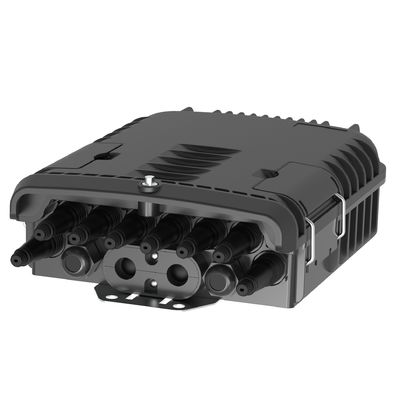 8-Port Fiber Optic Distribution Box Wall/Pole Mountable for Network FTTX IP65 Outdoor