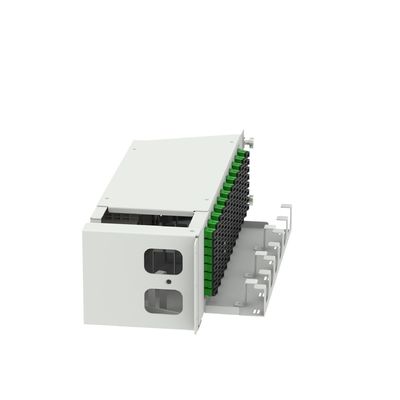 Data Center 96 Cores SC APC Type 19 Inch Fiber Optic Patchpanel with 5 and Swing Design
