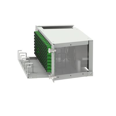 Data Center 96 Cores SC APC Type 19 Inch Fiber Optic Patchpanel with 5 and Swing Design