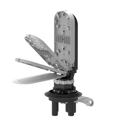 Fiber Fusion Splicer 96 Cores Black Cable Joint Closure for Network FTTH Applications