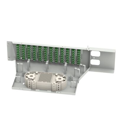 19 Inch Fiber Optic Equipment LC APC Type 96 Cores Swing Optical Patchpanel with 5 Time