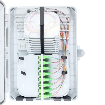 16 Core Splitter Fiber Optic Cajas Termination Box for 420x320x130 mm Size Network