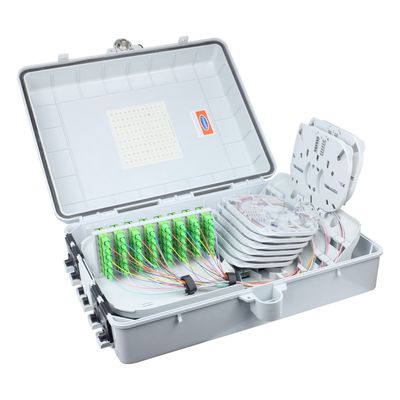 16 Core Splitter Fiber Optic Cajas Termination Box for 420x320x130 mm Size Network