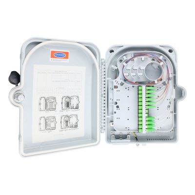16 Core Splitter Model Fiber Optic Termination Box SC Connector IP65 Waterproof