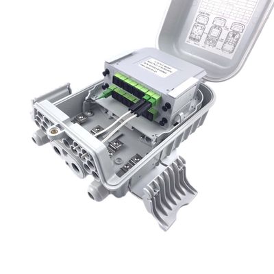 16 Port FTTH Fiber Optic Terminal Box IP65 Wall Pole Mount Outdoor Cajas for FTTx