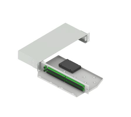 19-Inch Fiber Optic Splitter Patchpanel Sub-ODF Swing Type APC SC Optic Fiber for ODN FTTX-