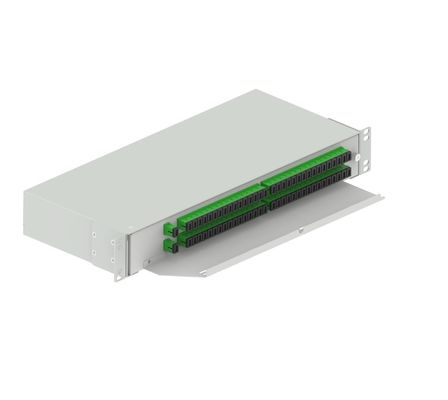 19-Inch Fiber Optic Splitter Patchpanel Sub-ODF Swing Type APC SC Optic Fiber for ODN FTTX-