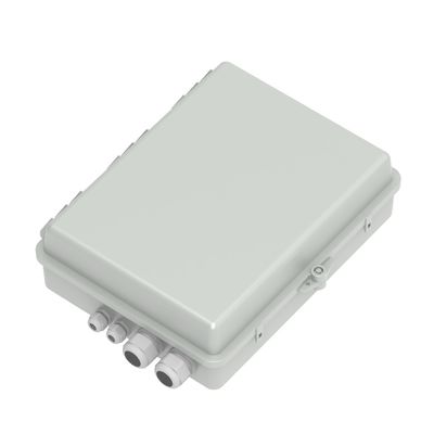 Gray 4 Port Fiber Optic Distribution Box IP65 Waterproof for Outdoor in Network Model