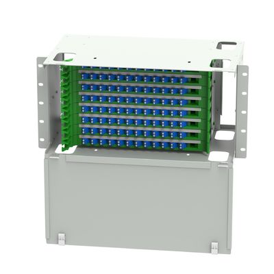 LC Type 96 Ports Fiber Patch Panel for Network FTTH Distribution in Data Center ODF
