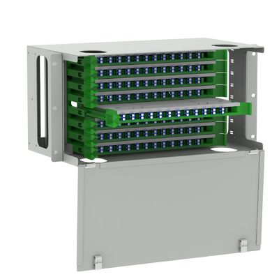 White LC Type 96 Ports Optic Fiber Distribution Patchpanel for Fiber Optic Equipment