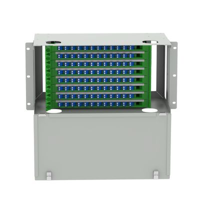 White LC Type 96 Ports Optic Fiber Distribution Patchpanel for Fiber Optic Equipment