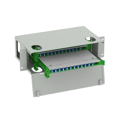 Sub Optic Distribution Frame LC Type 48 Ports Fiber Optic Patchpanel for Data Center
